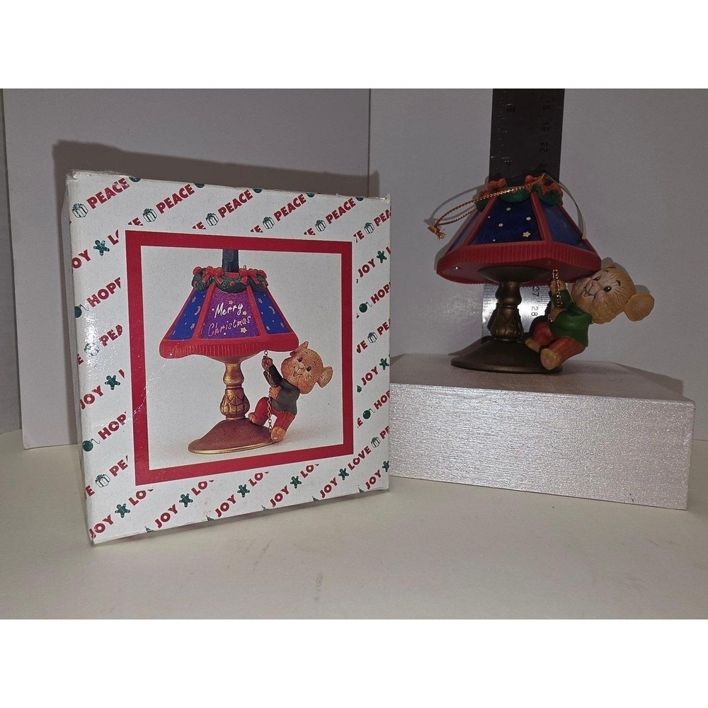 vintage 1996 House of Lloyd "Lamp Lighter Mouse"‎ ornament Christmas Tree